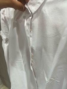 White Statement Sleeve Blouse