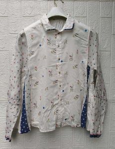 New with tag Korean Floral Print Button-Up Shirt