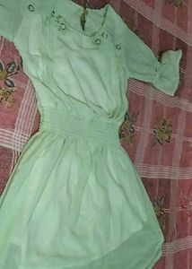 Mint Green Mini Dress