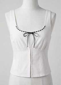 White Corset Style Top