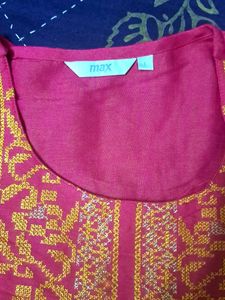 Pink Embroidered Kurta