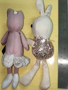 Cute Pig &amp; Bunny Plush bag tags