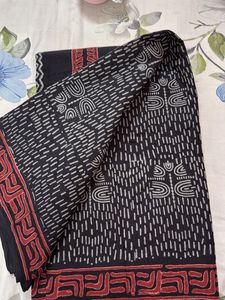 Block print Pure cotton saree