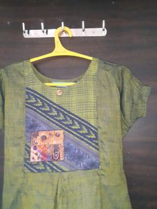 Blue Green Shaded Maternity Feeding Kurta