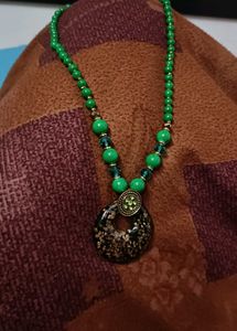 long moti mala with pandent