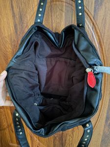 Stylish Y2K Black Grunge Quilted Tote Bag