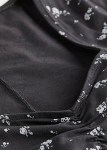 Floral Print Wrap Top
