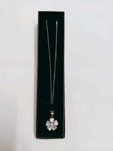 Girl's Crystal Rhinestone Flower Pendant Chain