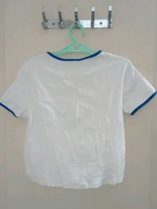 White NY State Graphic Cop Top