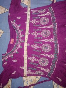 Beautiful Purple Embroidered Anarkali Gown