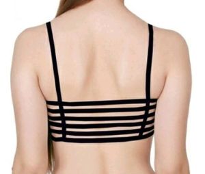Black 6 Strap Wired Bralette 😍