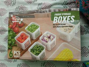 Fridge Storage Boxes - 6 Pcs