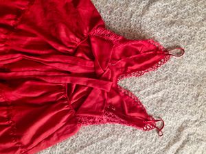 Red Tie-Back Mini Dress