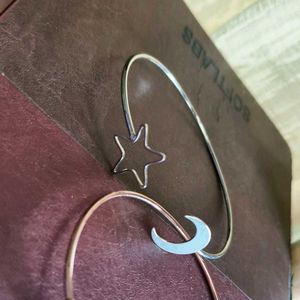 Celestial Moon & Star Bracelet Set- anti tarnish