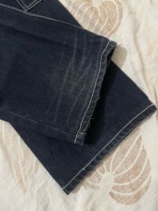 Dark Wash Cargo Jeans