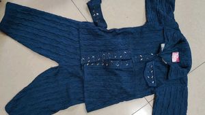 Beautiful Teal Kurta Set with Embellishments