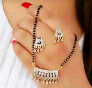 Elegant Mangalsutra & Earring Set