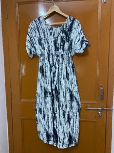 Tie Dye V Neck Dress