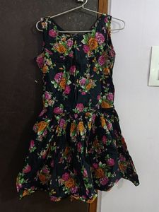 Black Floral Frock