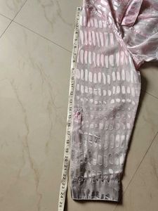 Loose Tranceparent Shaded Elegant Patterned Shirt