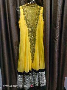 Yellow Floor Length Gown