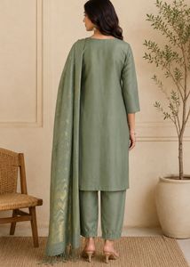 Elegant Green Kurta Set with Dupatta