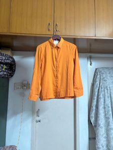 🆕 “MADAME” Vibrant Orange Button-Up Shirt
