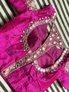 Designer Mirror Work Wester Lehenga With Du