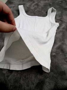 White Cotton camisole- Size S