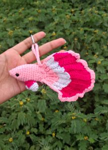 Crochet Betta Fish keychain