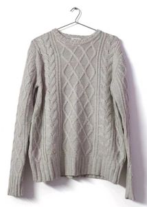 Cable Knit Crewneck Sweater