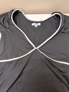 COMBO - H&amp;M crop top and a casual black to