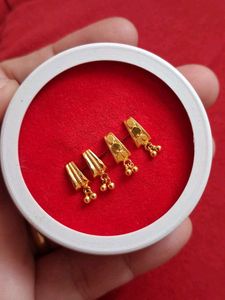 Gold  Stud Earrings Set