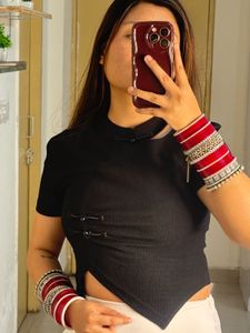 Stylish Black Crop Top