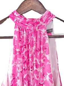Flowy Pink Floral Maxi Dress