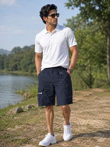 Men's Black Cargo Shorts