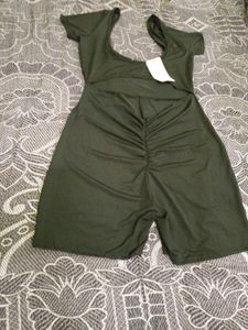 Women's Olive Green Jumpsuit