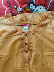 Yellow Kurta for women