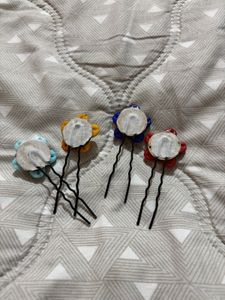 Boho Flower Hair Pins
