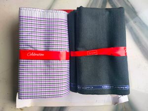 New Arvind Men Shirt Pant Set Unstitched