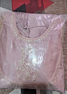 Elegant Peach Kurta Set with Dupatta