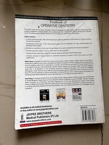 Textbook of Operative Dentistry