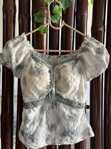 women trendy tie die top