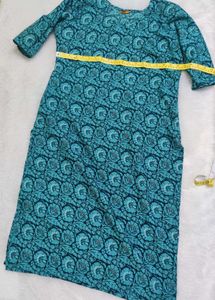 Teal Printed Kurta for women 👗