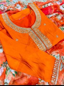 Vibrant Orange Kurta with Dupatta