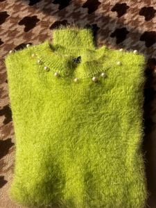parrot green sweater