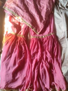 Pink Kurta Sharara Set