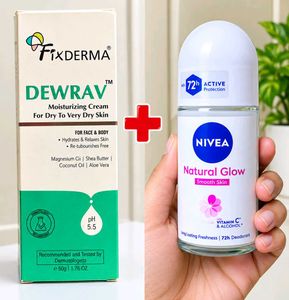Nivea roll on + fixderma cream combo