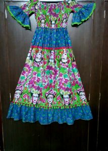 Frida Kahlo Inspired Maxi Dress