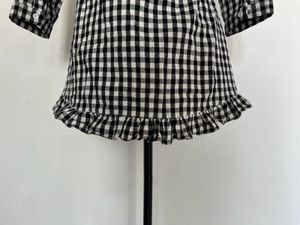 Black &amp; White Gingham Shirt